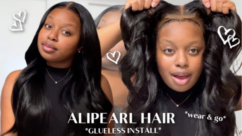 IT’S GIVING SCALP! LOW MAINTENANCE & GLUELESS! WEAR & GO WIG INSTALL! Courtney Bee X ALIPEARL HAIR!