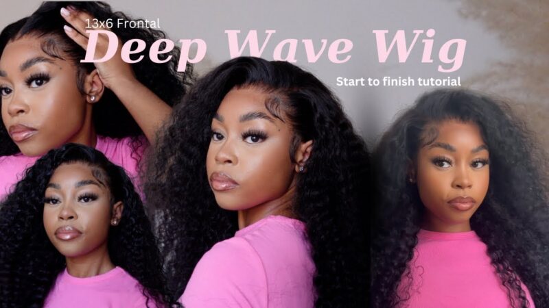 You NEED this BOMB Deep Wave wig! Start to finish frontal install | Lisaah Mapsie X Alipearl Hair