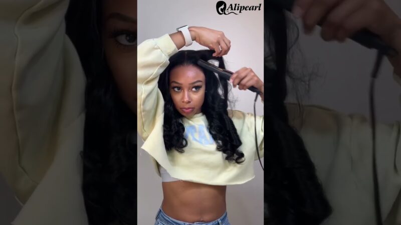 my dream hair 😍 glueless body wave wig quick install #alipearlhair #shorts