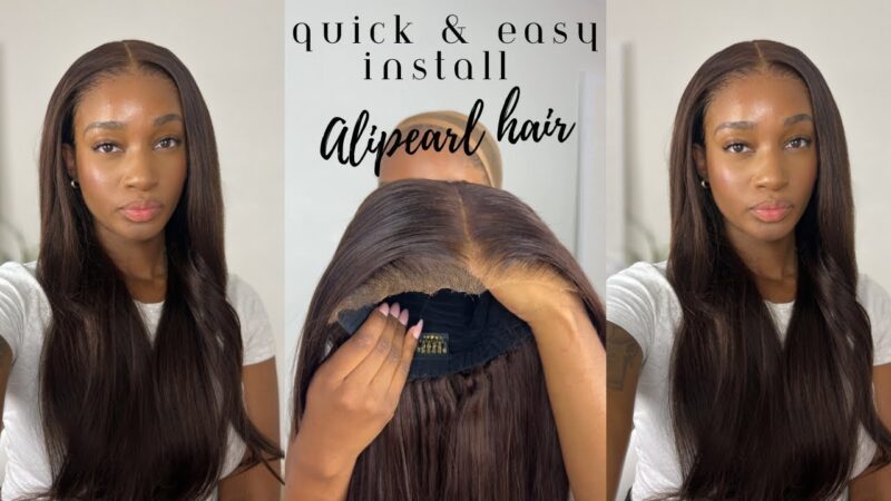 Closure Looks Like A Frontal! START TO FINISH Perfect Dark Brown Wig Install |PJ WEST XAlipearl Hair