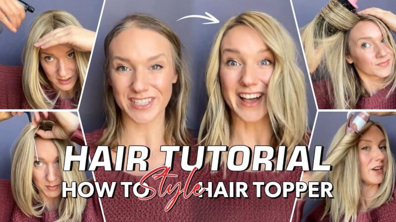 UniWigs Hair Tutorial | Step by Step to style Your Hair Topper