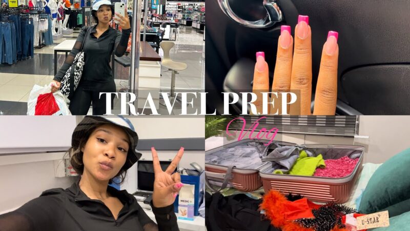 TRAVEL PREP VLOG : nails,lashes,shopping ,optom appointment,Packing❤️