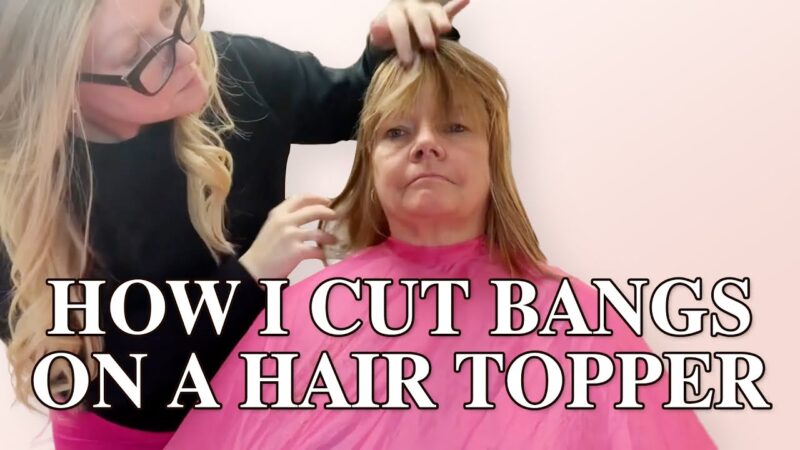 How I Cut Bangs on A Hair Topper UniWigs Kaylee