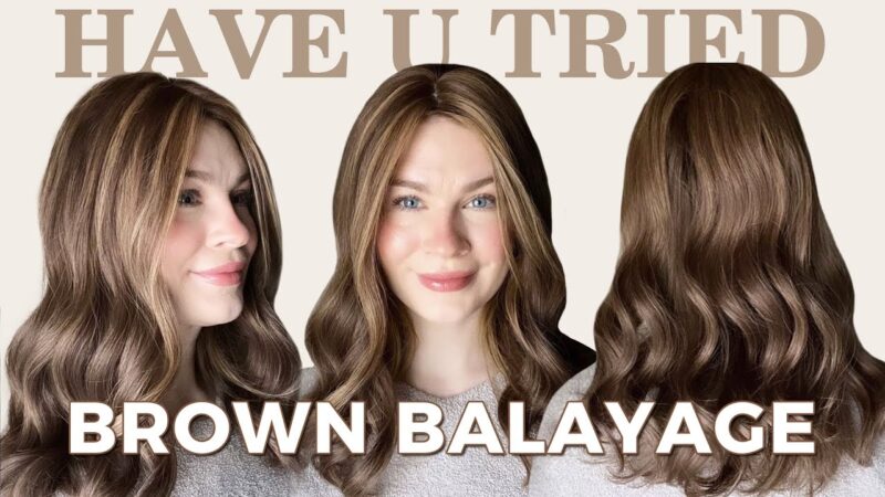 Have You Tried Brown Balayage Hair Color Before? UniWigs Amber Hair Topper