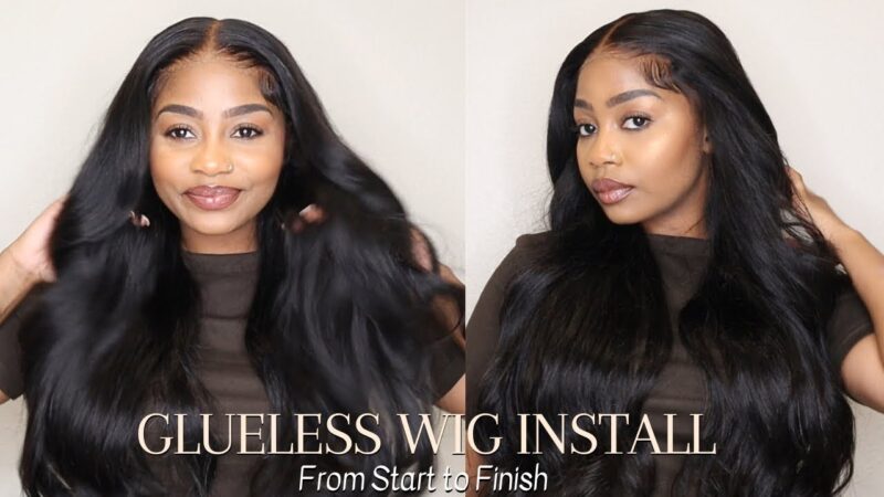 BEST GLUELESS WIG | Body Wave Wig DETAILED Install | 3 Month Update | Pessie X Alipearl Hair