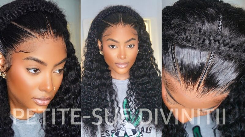 MOST FLAWLESS PRE STYLED HALO BRAIDED LACE FRONT WIG! | PETITE-SUE DIVINITII X Alipearl Hair