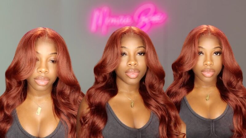 Perfect Wig For Autumn/Winter | Reddish Brown Body Wave Wig | Monae Bee X Alipearl Hair